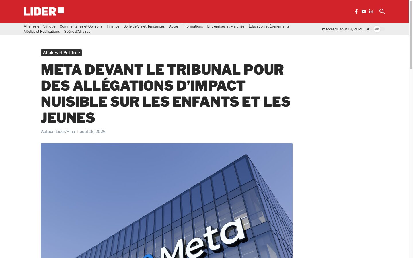 fr.lider.media - the same platform in French, a different article translated and published