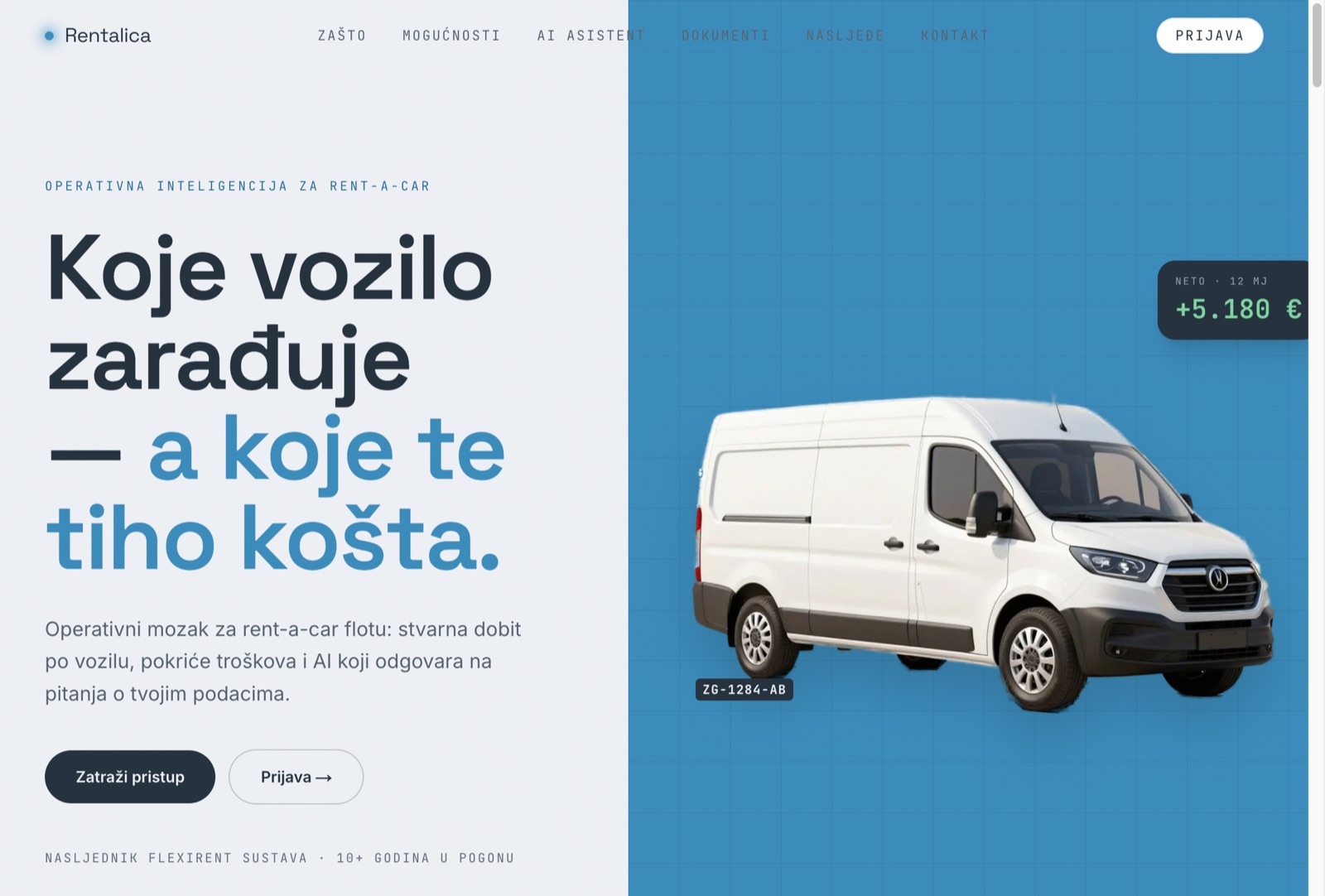 Rentalica fleet management platform for rent-a-car operators