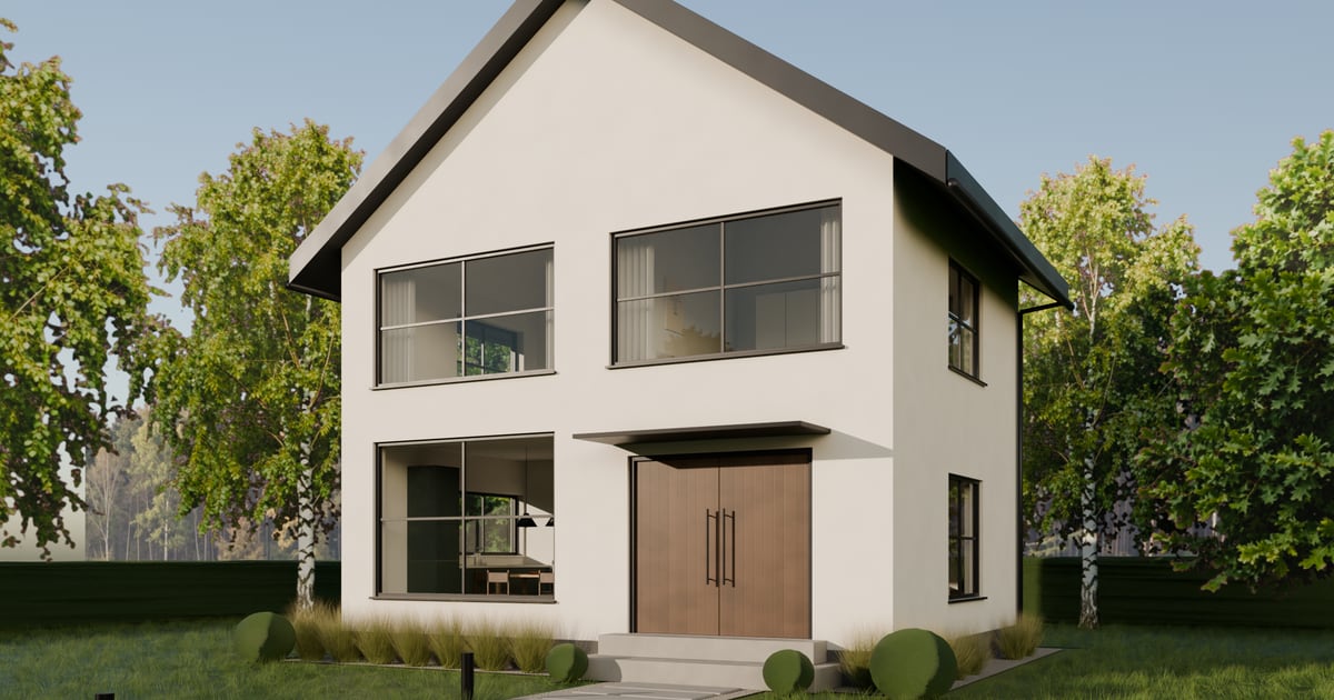 From blueprint to seven magazine-style archviz renders in headless Blender, all written by Claude